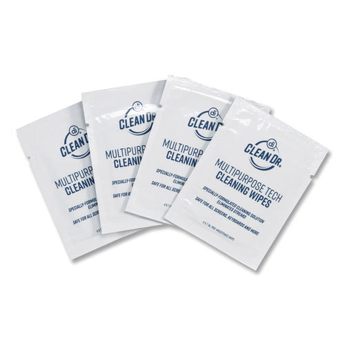 Screendr Multipurpose Tech Cleaning Wipes, 7 X 4, Unscented, White, 200/pack