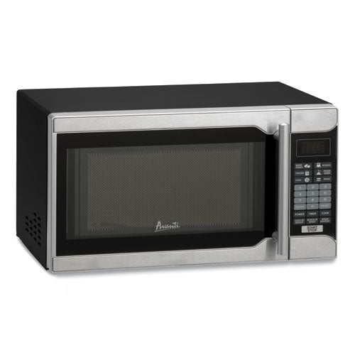 0.7 Cu.ft Capacity Microwave Oven, 700 Watts, Black/stainless Steel