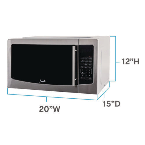 1.1 Cu. Ft. Stainless Steel Microwave Oven, 1,000 W, Mirror-finish