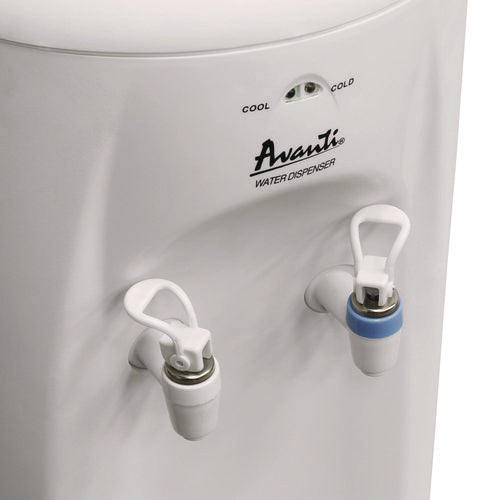 Cold And Room Temperature Water Dispenser, 3 Gal To 5 Gal, 11.5 X 12.5 X 34, White