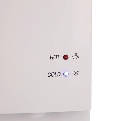 Hot And Cold Water Stand Up Dispenser, 3 Gal To 5 Gal, 11 X 12 X 36, White