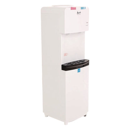 Hot And Cold Water Stand Up Dispenser, 3 Gal To 5 Gal, 11 X 12 X 36, White