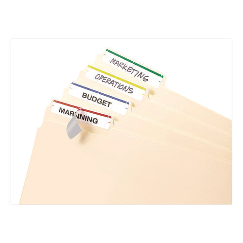Printable 4" X 6" - Permanent File Folder Labels, 0.69 X 3.44, White, 7/sheet, 36 Sheets/pack, (5215)