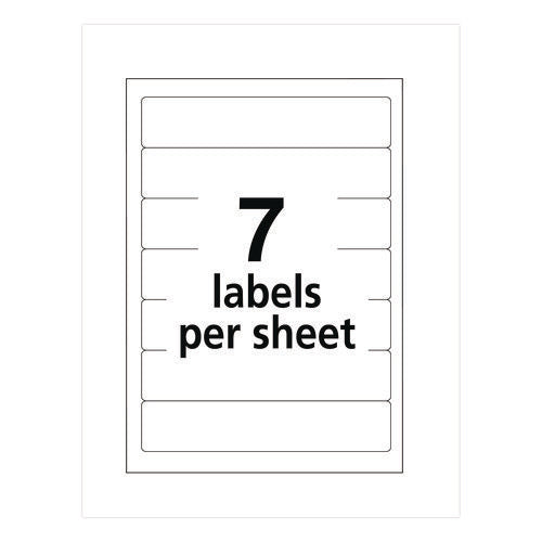 Printable 4" X 6" - Permanent File Folder Labels, 0.69 X 3.44, White, 7/sheet, 36 Sheets/pack, (5215)