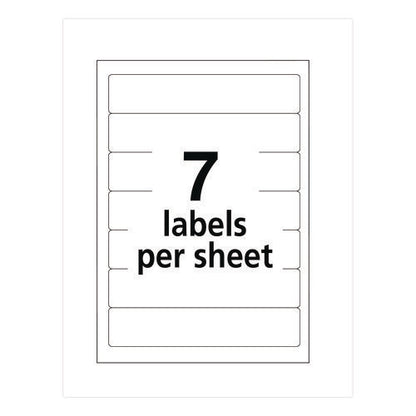 Printable 4" X 6" - Permanent File Folder Labels, 0.69 X 3.44, White, 7/sheet, 36 Sheets/pack, (5215)
