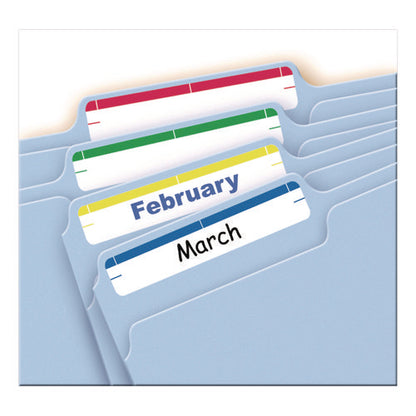 Printable 4" X 6" - Permanent File Folder Labels, 0.69 X 3.44, White, 7/sheet, 36 Sheets/pack, (5215)