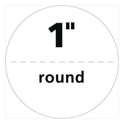 Printable Mailing Seals, 1" Dia, White, 15/sheet, 40 Sheets/pack, (5247)