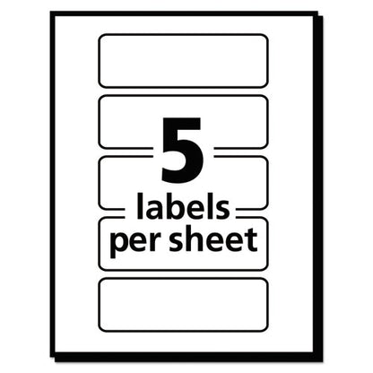Printable Self-adhesive Removable Color-coding Labels, 1 X 3, Neon Orange, 5/sheet, 40 Sheets/pack, (5477)