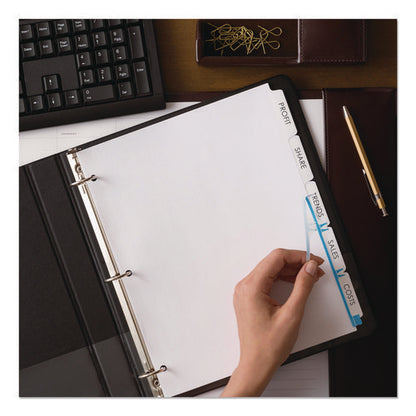 Print And Apply Index Maker Clear Label Dividers, Copiers, 5-tab, 11 X 8.5, White, 5 Sets