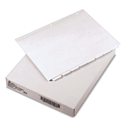 Write And Erase Plain-tab Paper Dividers, 8-tab, 11 X 8.5, White, 24 Sets