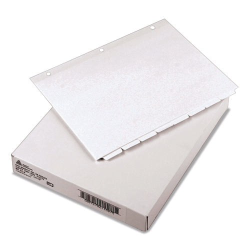 Write And Erase Plain-tab Paper Dividers, 8-tab, 11 X 8.5, White, 24 Sets