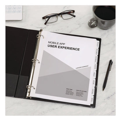 Write And Erase Plain-tab Paper Dividers, 8-tab, 11 X 8.5, White, 24 Sets