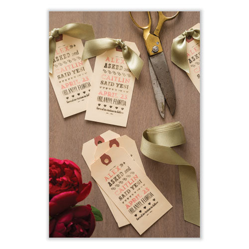 Double Wired Shipping Tags, 11.5 Pt Stock, 3.25 X 1.63, Manila, 1,000/box