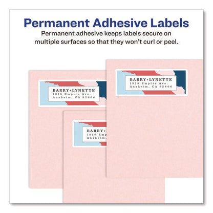 Mini-sheets Mailing Labels, Inkjet/laser Printers, 2 X 4, White, 4/sheet, 25 Sheets/pack