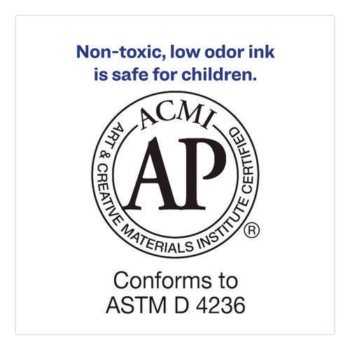 Marks A Lot Large Desk-style Permanent Marker With Metal Pocket Clip, Broad Bullet Tip, Black