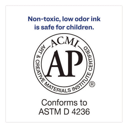 Marks A Lot Large Desk-style Permanent Marker With Metal Pocket Clip, Broad Bullet Tip, Black