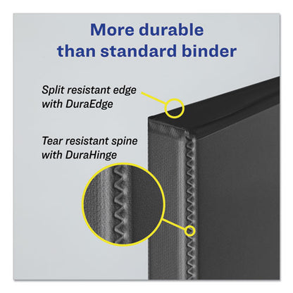 Durable Non-view Binder With Durahinge And Slant Rings, 3 Rings, 1" Capacity, 11 X 8.5, Red