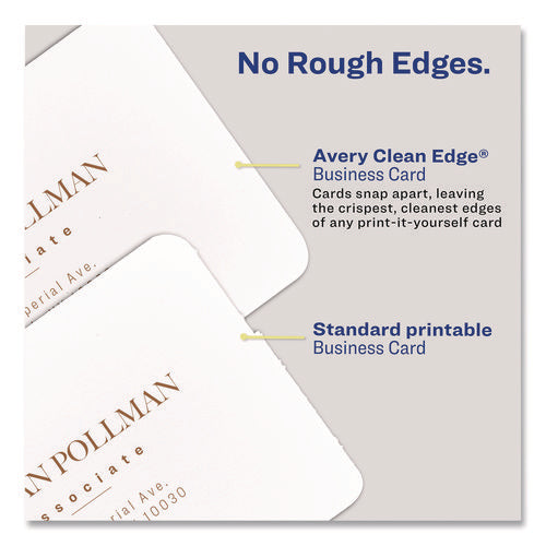 Clean Edge Square Cards, Inkjet, 2.5 X 2.5, 9 Cards/sheet, 20 Sheets/pack