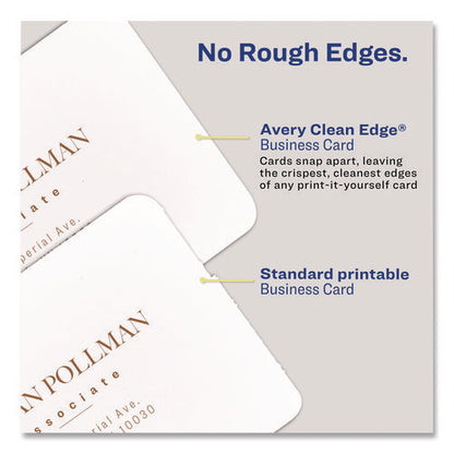 Clean Edge Square Cards, Inkjet, 2.5 X 2.5, 9 Cards/sheet, 20 Sheets/pack