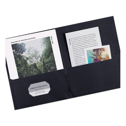 Two-pocket Folder, 40-sheet Capacity, 11 X 8.5, Assorted Colors, 25/box