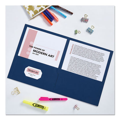 Two-pocket Folder, 40-sheet Capacity, 11 X 8.5, Assorted Colors, 25/box