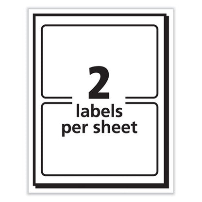 Printable Adhesive Name Badges, 3.38 X 2.33, White, 100/pack