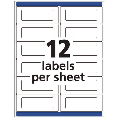Send And Reply Piggyback Labels, Inkjet/laser Printers, 1.63 X 4, White, 12/sheet, 20 Sheets/pack