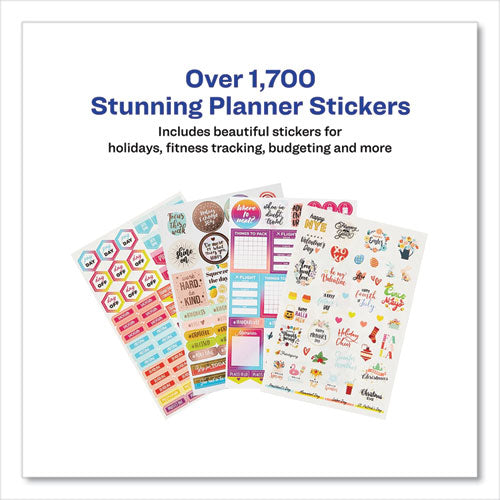 Planner Sticker Variety Pack: Budget, Fitness, Motivational, Seasonal And Work Stickers, Assorted Sizes And Colors, 744/pack