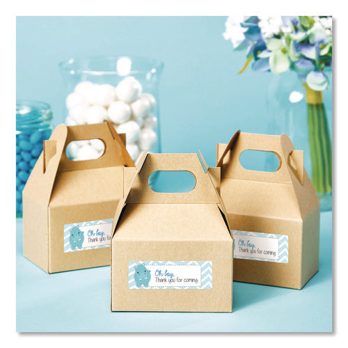 Vibrant Laser Color-print Labels W/ Sure Feed, 0.75 X 2.25, White, 750/pk