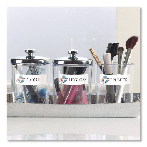 Vibrant Laser Color-print Labels W/ Sure Feed, 0.75 X 2.25, White, 750/pk