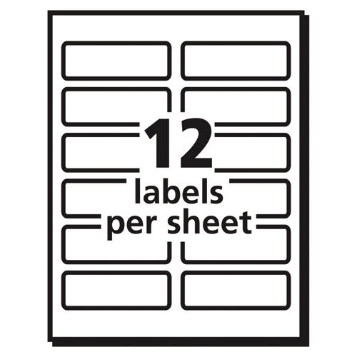 Vibrant Laser Color-print Labels W/ Sure Feed, 1.25 X 3.75, White, 300/pack