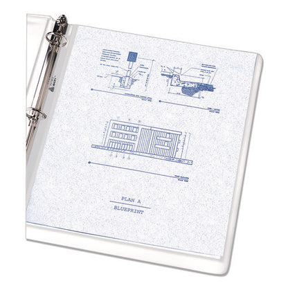 Economy Weight Sheet Protector, Light-duty, Side: 3-hole Punched, Top Load 8.5 X 11 Insert, Semi-clear Front, 100/box