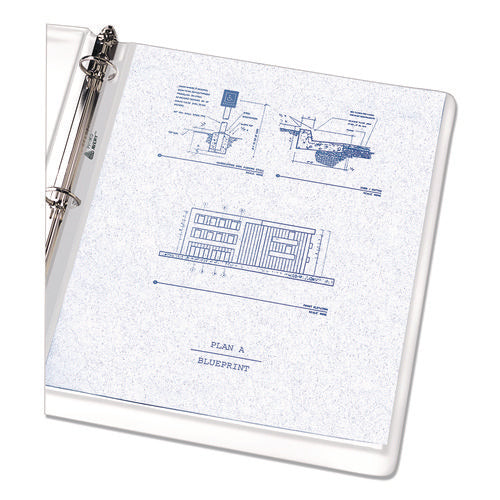 Economy Weight Sheet Protector, Light-duty, Side: 3-hole Punched, Top Load 8.5 X 11 Insert, Semi-clear Front, 100/box
