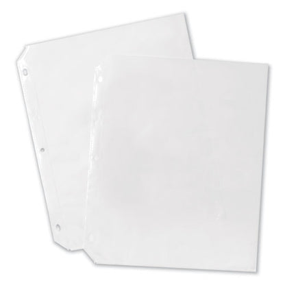 Heavyweight Easy Load Non-glare Sheet Protector, Side: 3-hole Punched, Top Load 8.5 X 11 Insert, Clear Front, 100/box