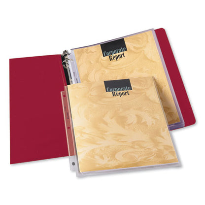 Multi-page Capacity Heavyweight Diamond Clear Sheet Protector, Side: 3-hole Punched, Top Load 8.5 X 11 Insert, Clear, 25/pack