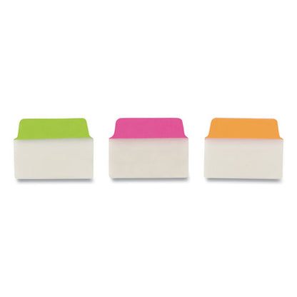 Ultra Tabs Repositionable Tabs, Standard: 2" X 1.5", 1/5-cut, Assorted Neon Colors, 24/pack
