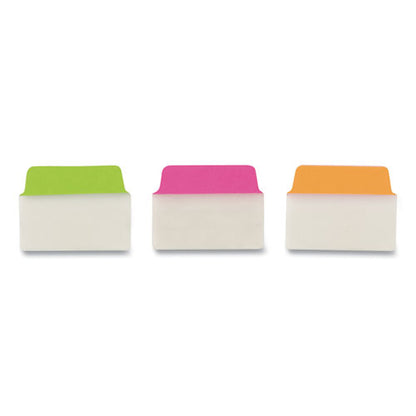 Ultra Tabs Repositionable Tabs, Standard: 2" X 1.5", 1/5-cut, Assorted Neon Colors, 48/pack