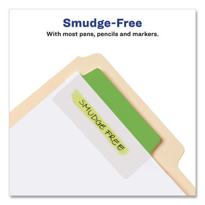 Ultra Tabs Repositionable Tabs, Wide And Slim: 3" X 1.5", 1/3-cut, Assorted Colors, 24/pack