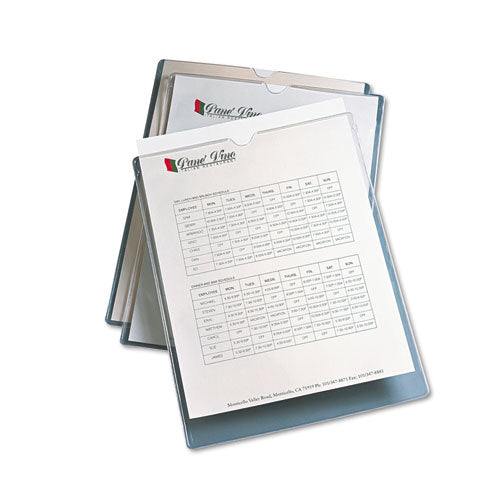 Heavyweight Clear Vinyl Envelope With Thumb Notch, 12 X 9, Clear, 10/pack