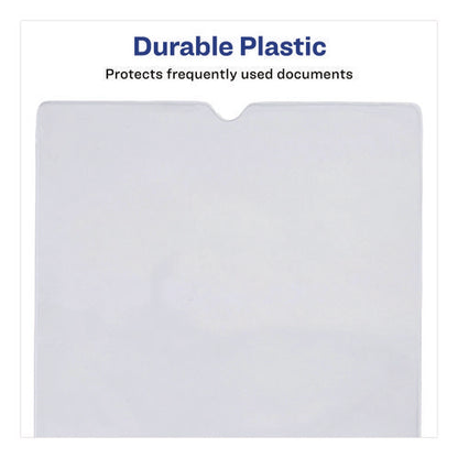 Heavyweight Clear Vinyl Envelope With Thumb Notch, Small Format: Passport Sized, 4 X 6, Clear, 10/pack