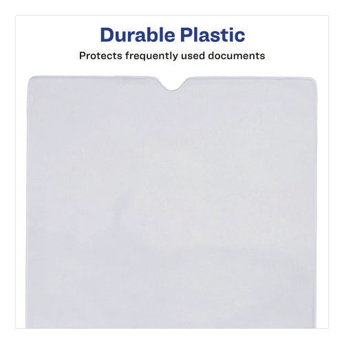 Heavyweight Clear Vinyl Envelope With Thumb Notch, Small Format: Passport Sized, 4 X 6, Clear, 10/pack