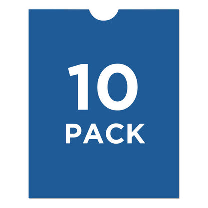 Heavyweight Clear Vinyl Envelope With Thumb Notch, Small Format: Passport Sized, 4 X 6, Clear, 10/pack