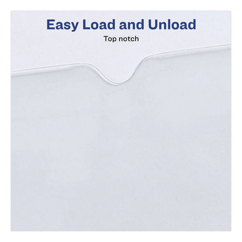 Heavyweight Clear Vinyl Envelope With Thumb Notch, Small Format: Passport Sized, 4 X 6, Clear, 10/pack