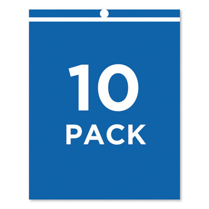 Heavyweight Clear Job Ticket Holder, Top Load 9 X 12 Insert, Clear Front, 10/pack