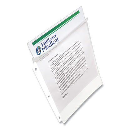 Secure Top Super Heavyweight Diamond Clear Sheet Protector, Side: 3-hole Punched, Top Load 8.5 X 11 Insert, Clear, 25/pack