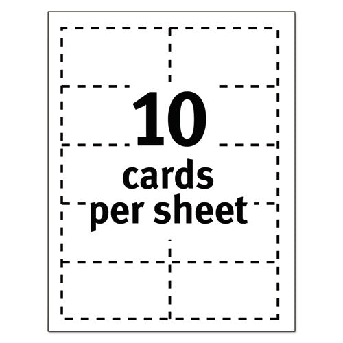 Magnetic Business Cards, Inkjet, 2 X 3.5, White, 10 Cards/sheet, 3 Sheets/pack