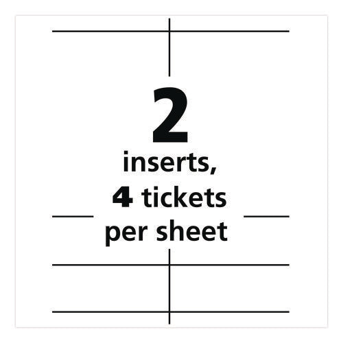Lanyard-style Badge Holder W/laser/inkjet Inserts, Top Load, 4.25 X 6, We, 75/pk