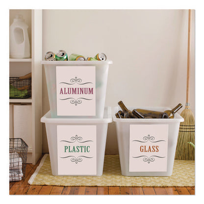 White Shipping Labels-bulk Packs, Inkjet/laser Printers, 8.5 X 11, White, 250/box