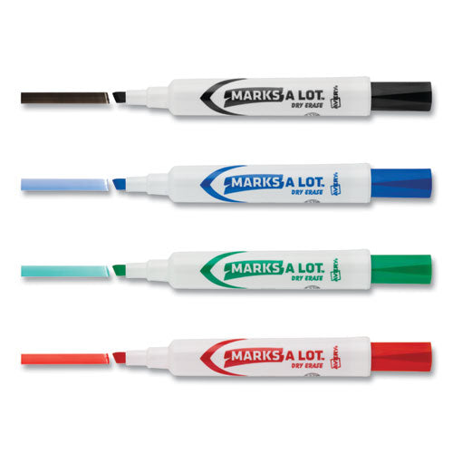 Marks A Lot Desk-style Dry Erase Marker Value Pack, Broad Chisel Tip, Assorted Colors, 24/pack (98188)