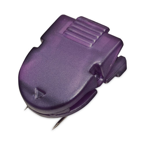 Wall Clips For Fabric Panels, 40 Sheet Capacity, Assorted Metallic Colors, 20/box